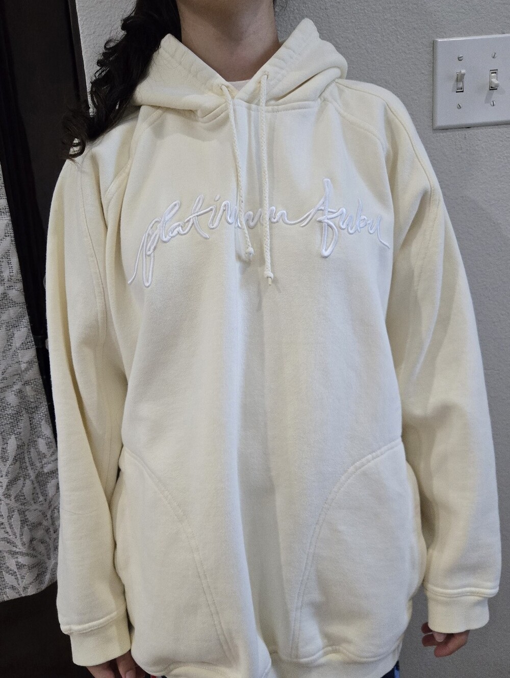 Vintage Y2k Butter Yellow Platinum Fubu Hoodie - Picture 2 of 16